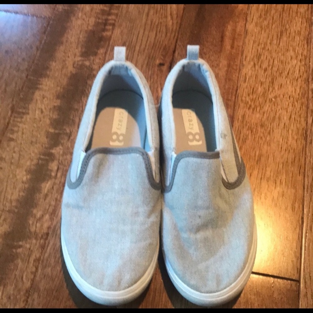 Crazy 8 slip ons. Re-poshed. Too small for my guy!